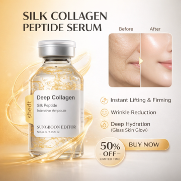 Sungboon Editor Deep Collagen Silk Peptide Intensive Ampoule | 30 Types of Peptides + 4 Collagen Blend | Instant Lifting, Wrinkle Reduction & 72-Hour Hydration