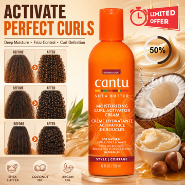 Cantu Shea Butter Moisturizing Curl Activator Cream | Defines Curls | Up to 9x More Moisture | All-Day Frizz Control