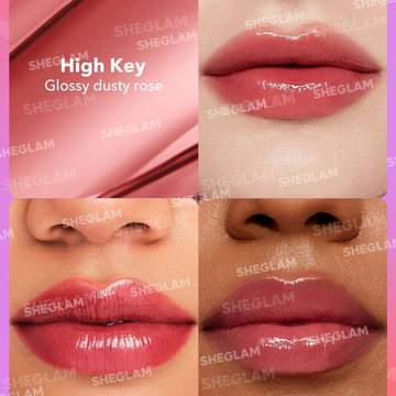 SHEGLAM Mirror Kiss High-Shine Lipstick Combo | Pack of 3 | Buildable Glossy Color + Skin-Friendly Oils